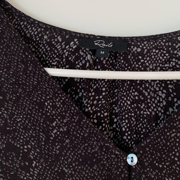 Rails Marion Slate Python Long Sleeve Midi Dress - Picture 7 of 8